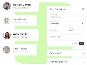 Mindbody staff management features